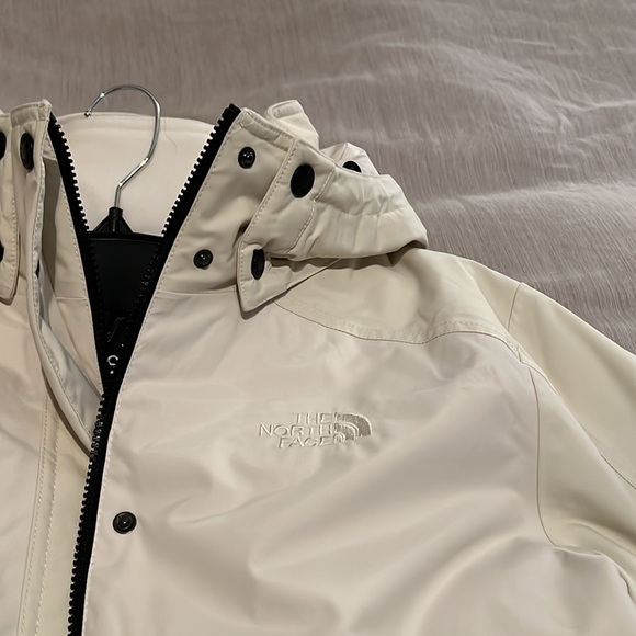The North Face Reign On 550 Power Down Hooded Parka Women XL Vintage White NWOT - Picture 5 of 7